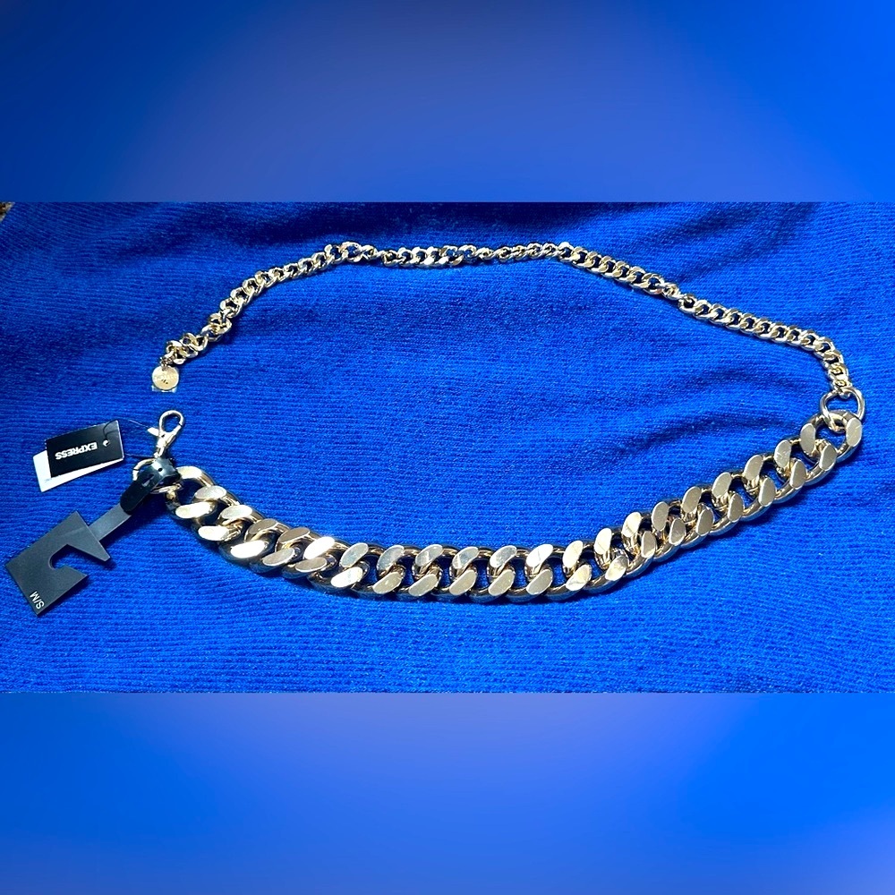 Chunky Gold Chain Belt